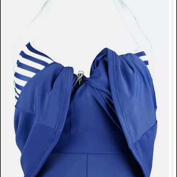 - Navy Blue Retro Inspired SwimDress /Tankini /Swimsuit - Picture 6 of 9